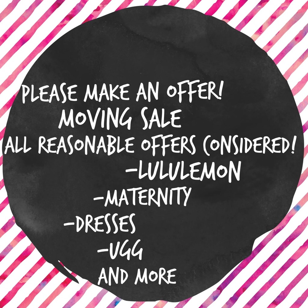 Moving sale- please make an offer!
